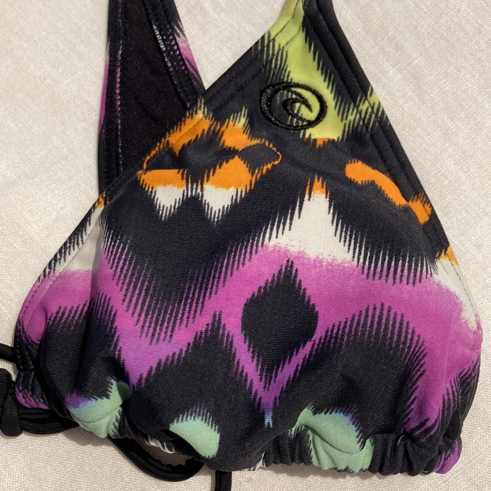 Rip Curl Bikini Top With Beads Size Small - image 3